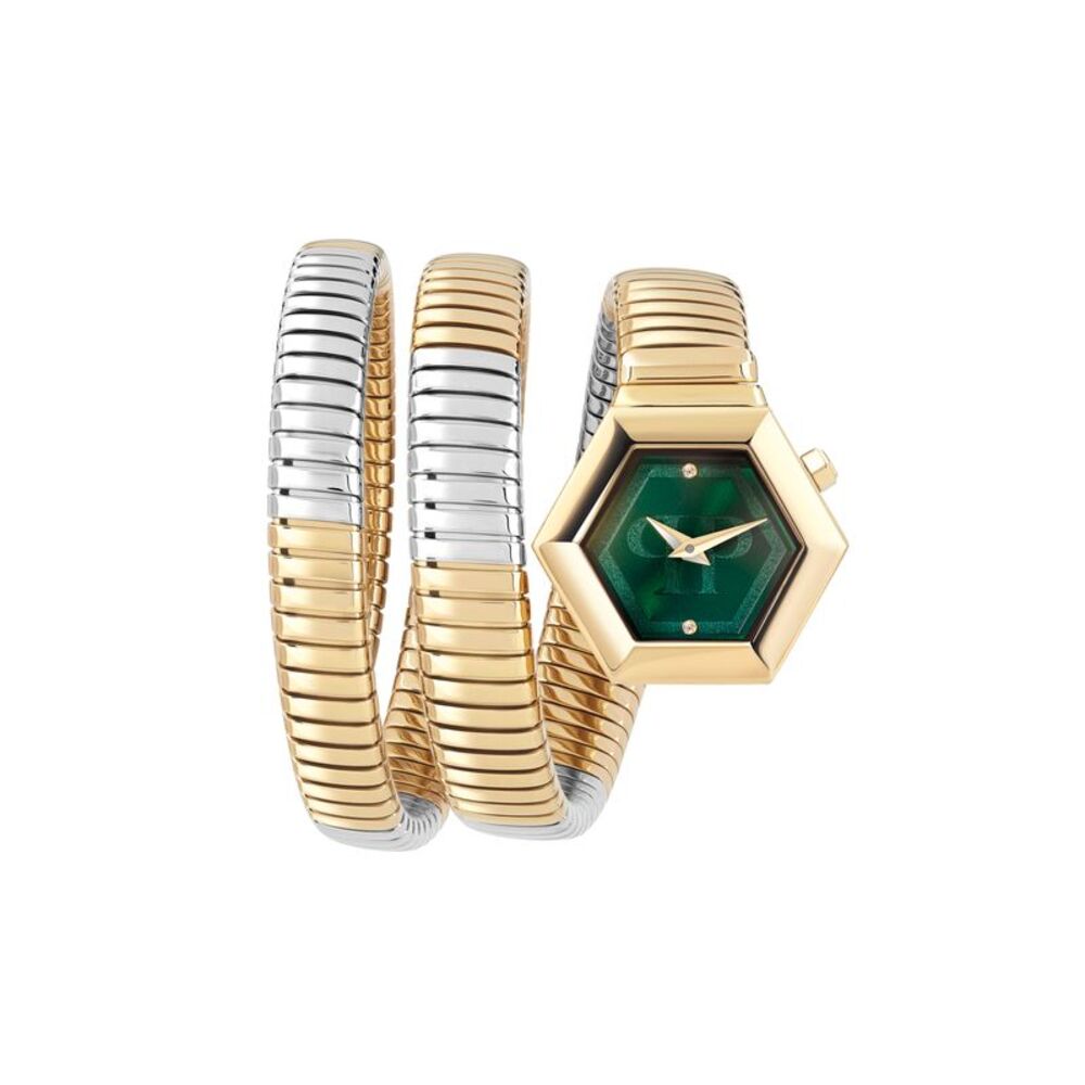 Philipp Plein $nake Hexagon Bracelet Watch Gold Womens